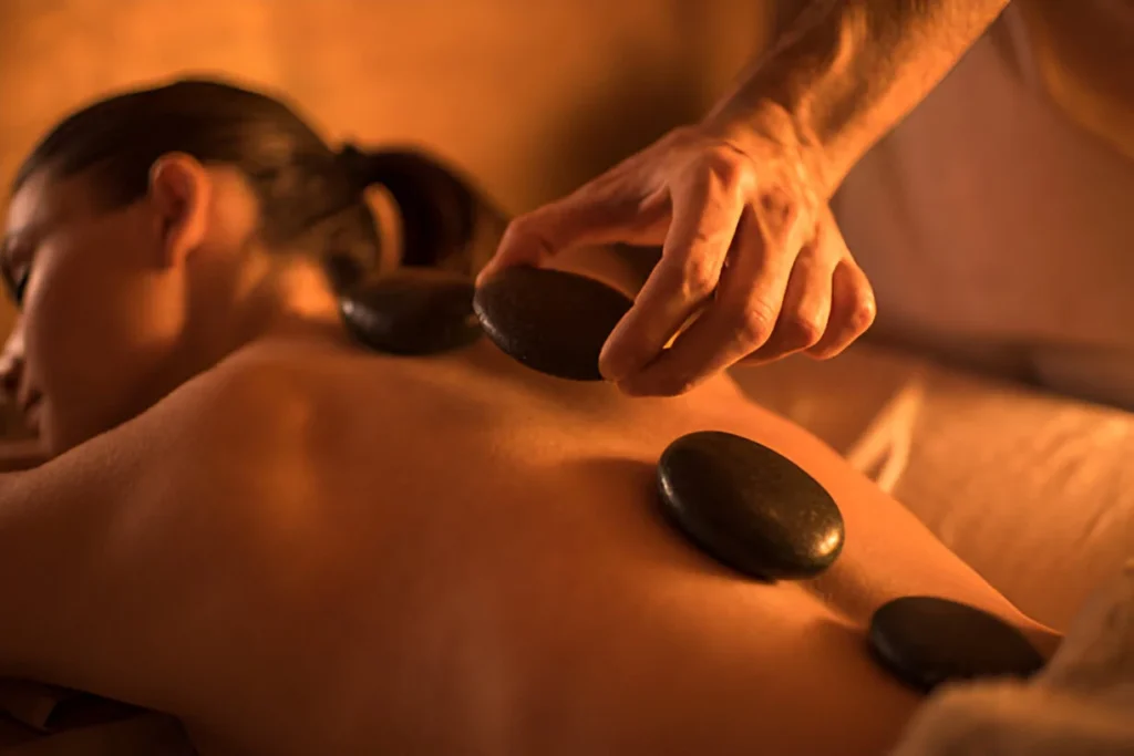 hot stone therapy at the persona spa business bay